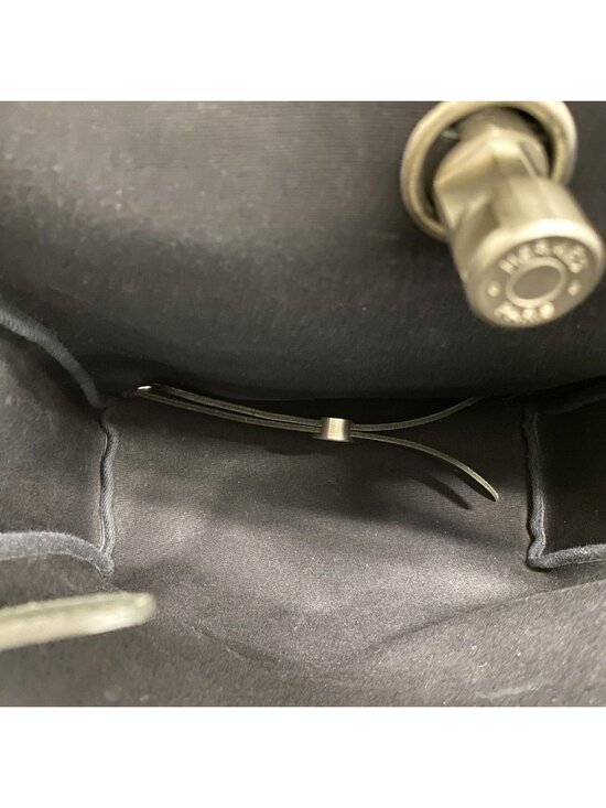 Hermes Backpack Herbag a Dos MM Toile Officier Black Silver main image 9